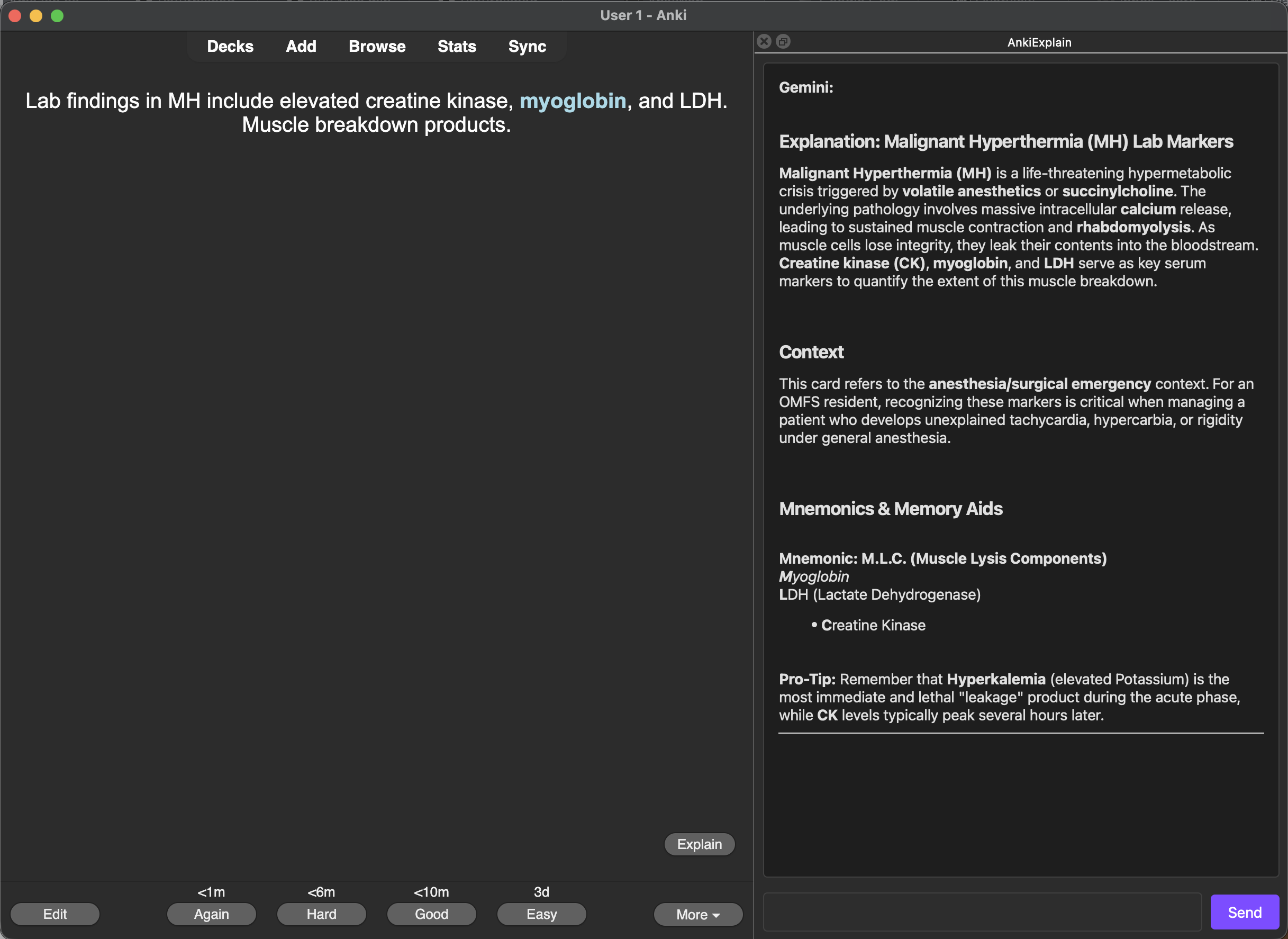AnkiExplain Screenshot