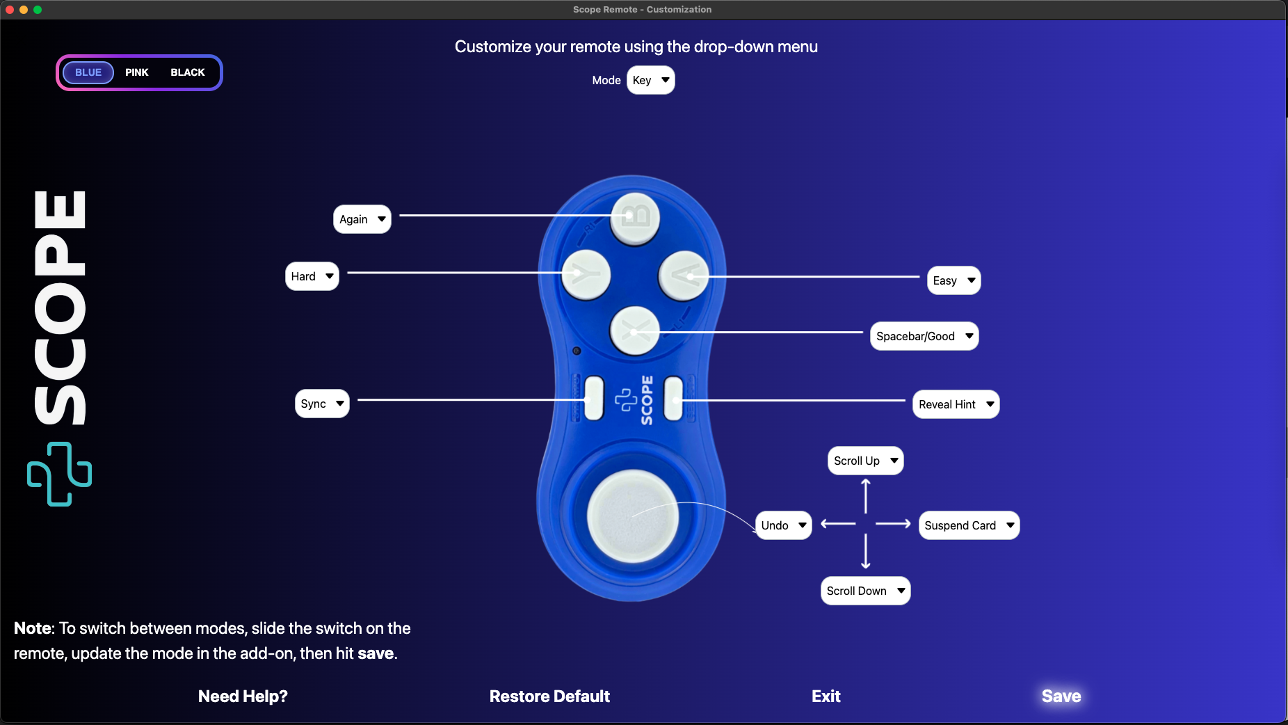 Scope Remote Screenshot
