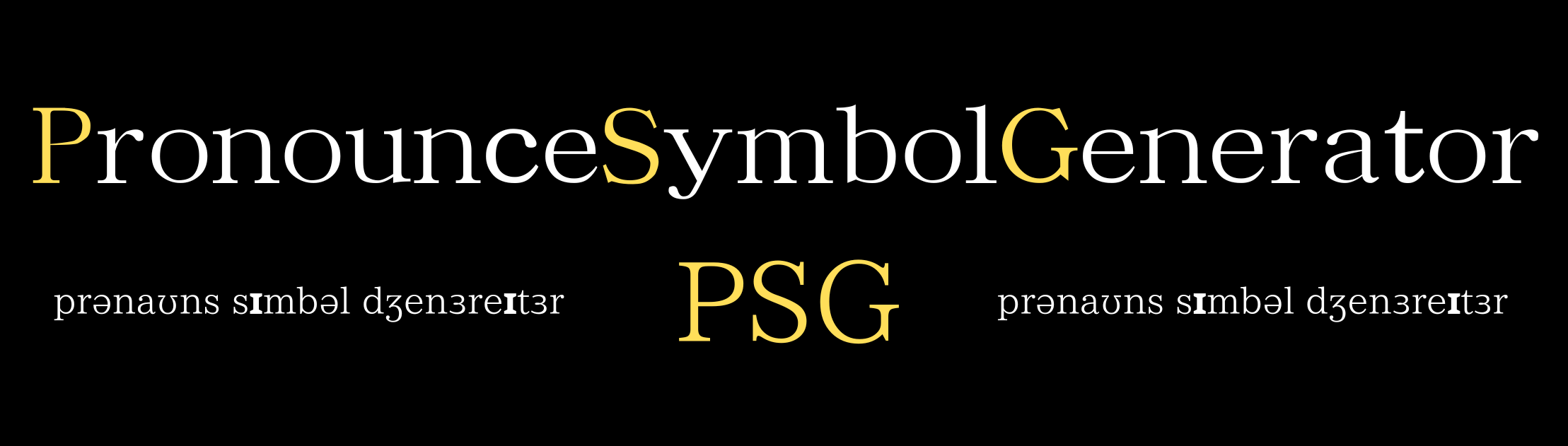 PronounceSymbolGenerator