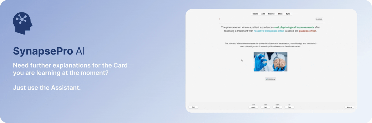 Trợ lý AI tích hợp trong SynapsePro Anki add-on