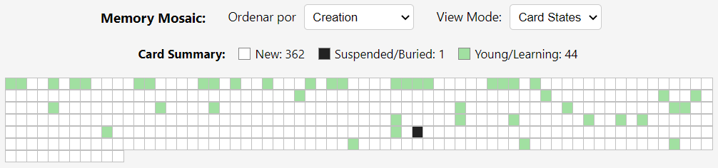 Memory Mosaic exemplo