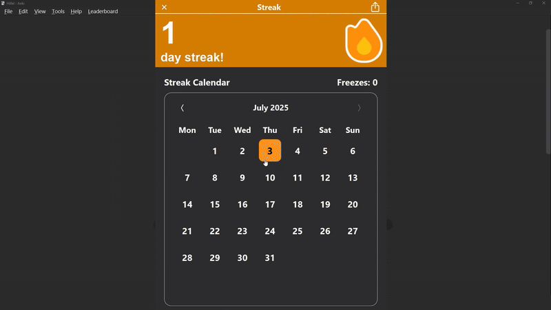 AnkiStreak Screenshot