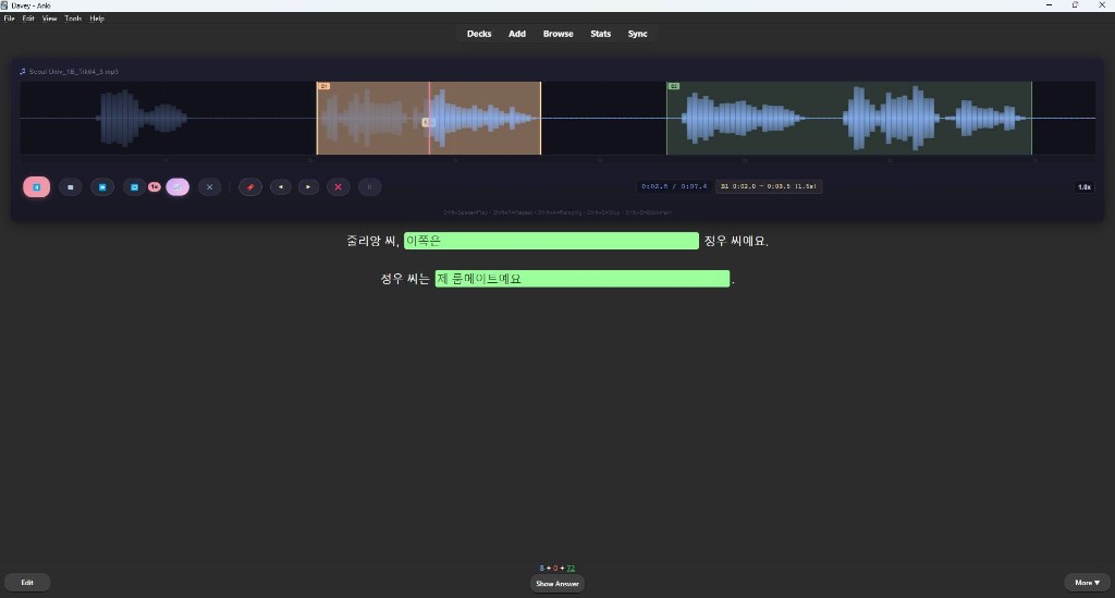 Giao diện waveform audio như Audacity mini trên Windows