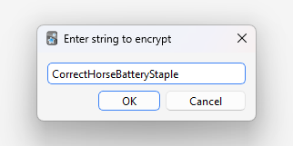 Password input window