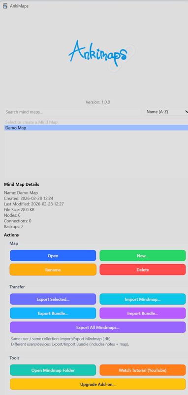AnkiMaps screenshot 2