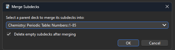 Picture of the "Merge Subdecks" window.