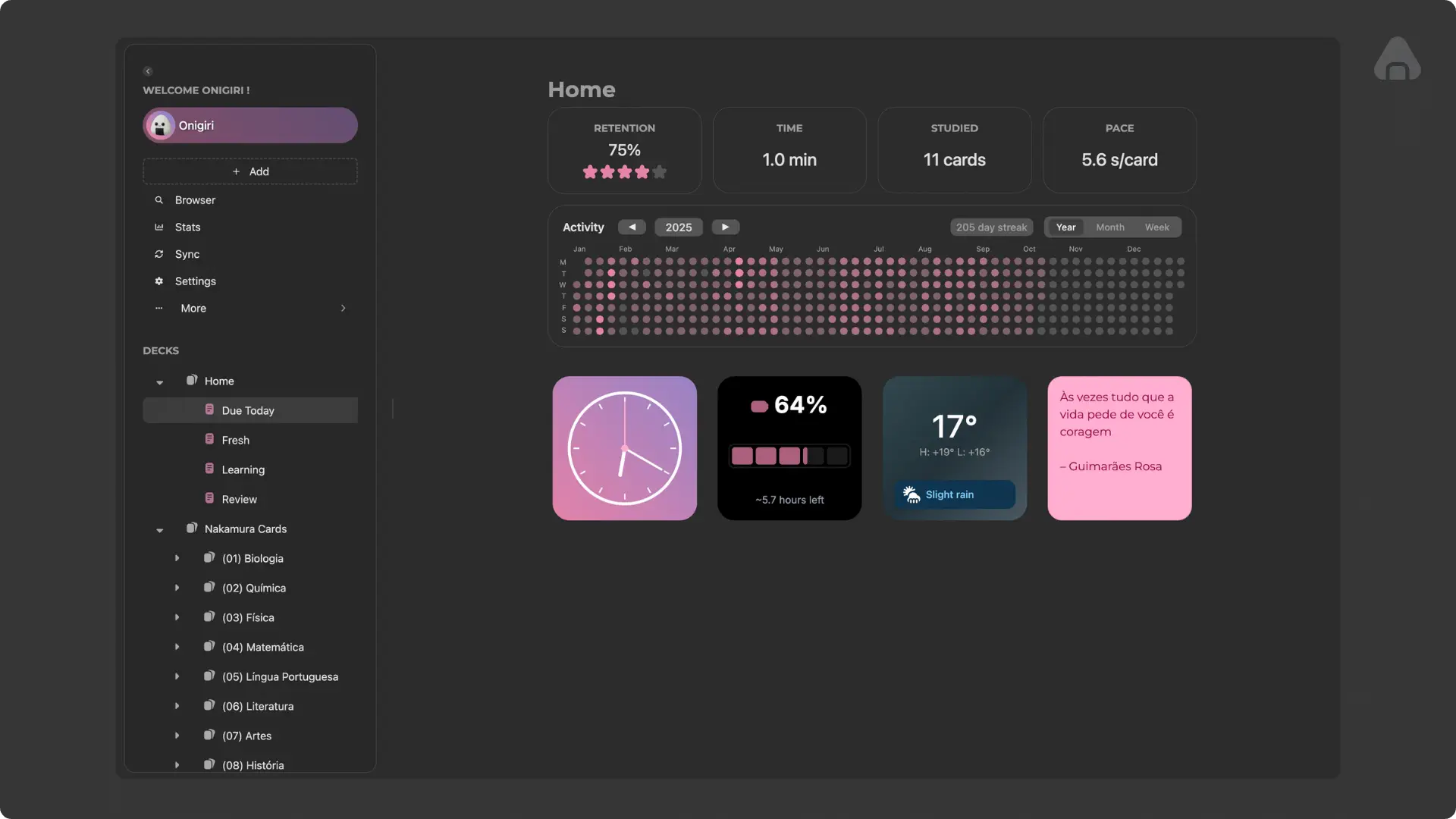 Giao diện Onigiri 1