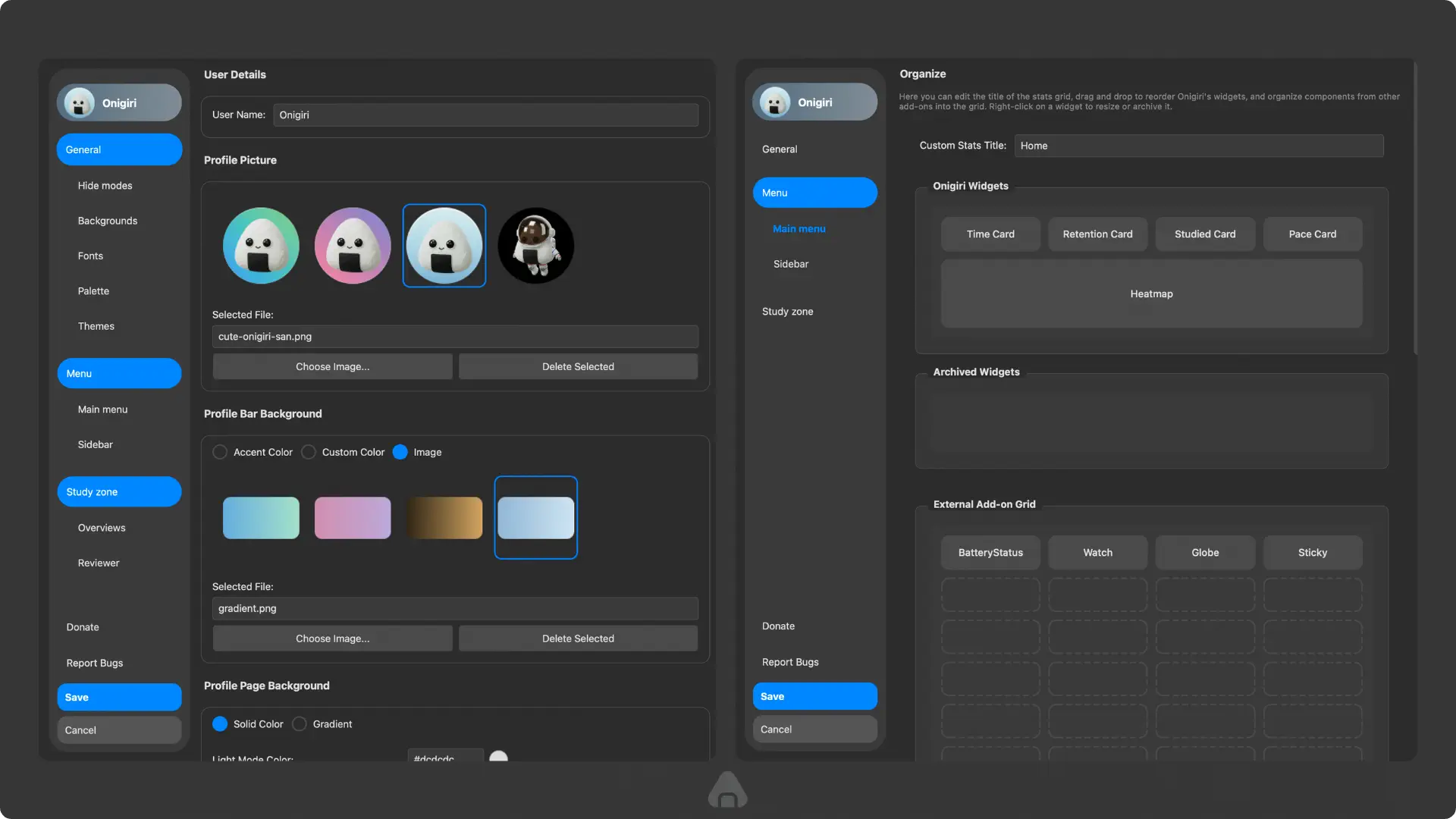 Giao diện Onigiri 6