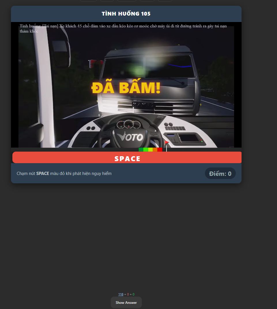 Tải Bộ thẻ Anki 120 tình huống mô phỏng lái xe (Full Video)