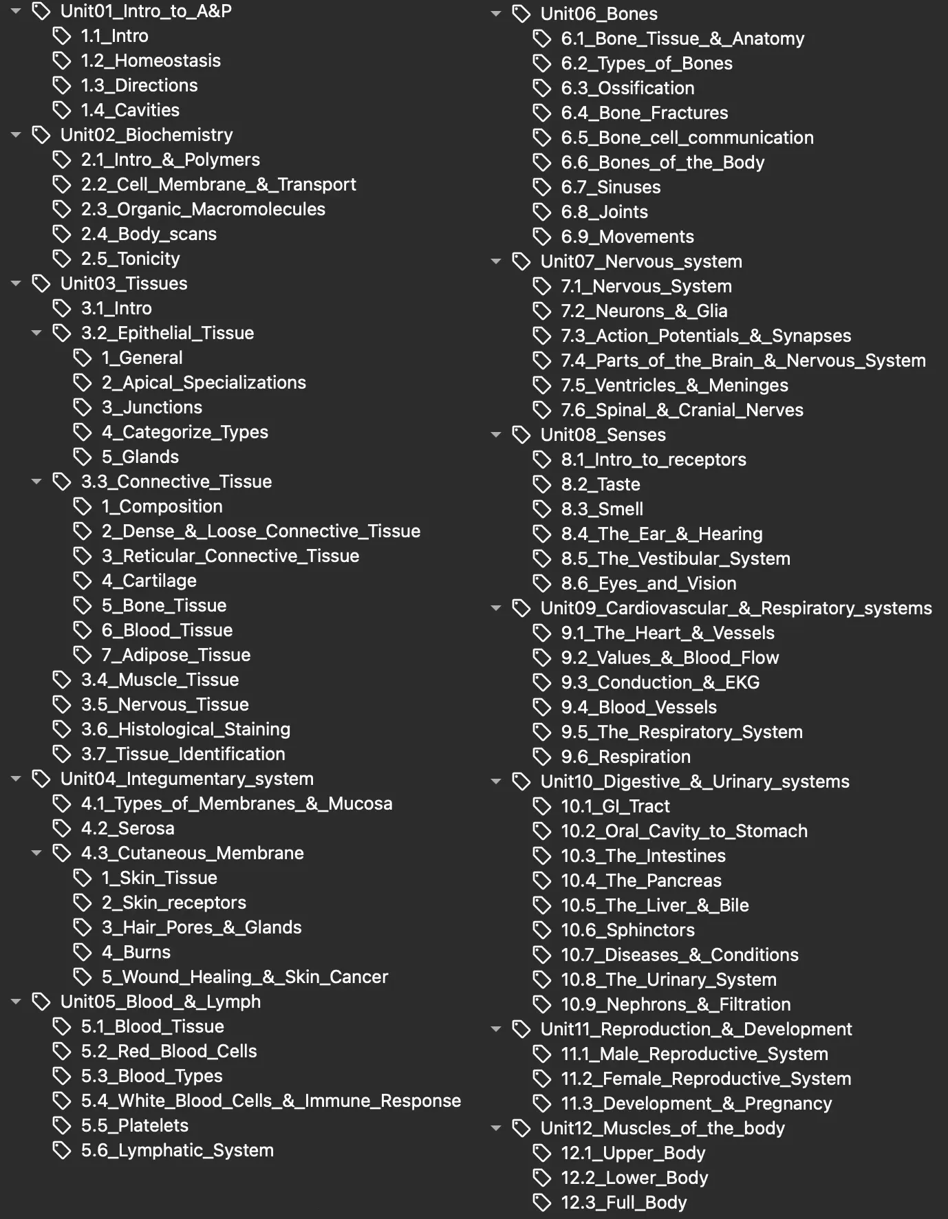Anatomy and Physiology – Anki deck tiếng Anh cho giải phẫu và sinh lý