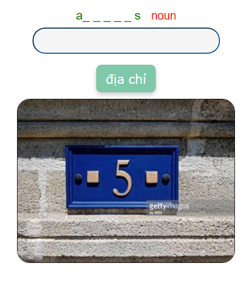 Light Mode - Mặt trước thẻ từ vựng Oxford 3000