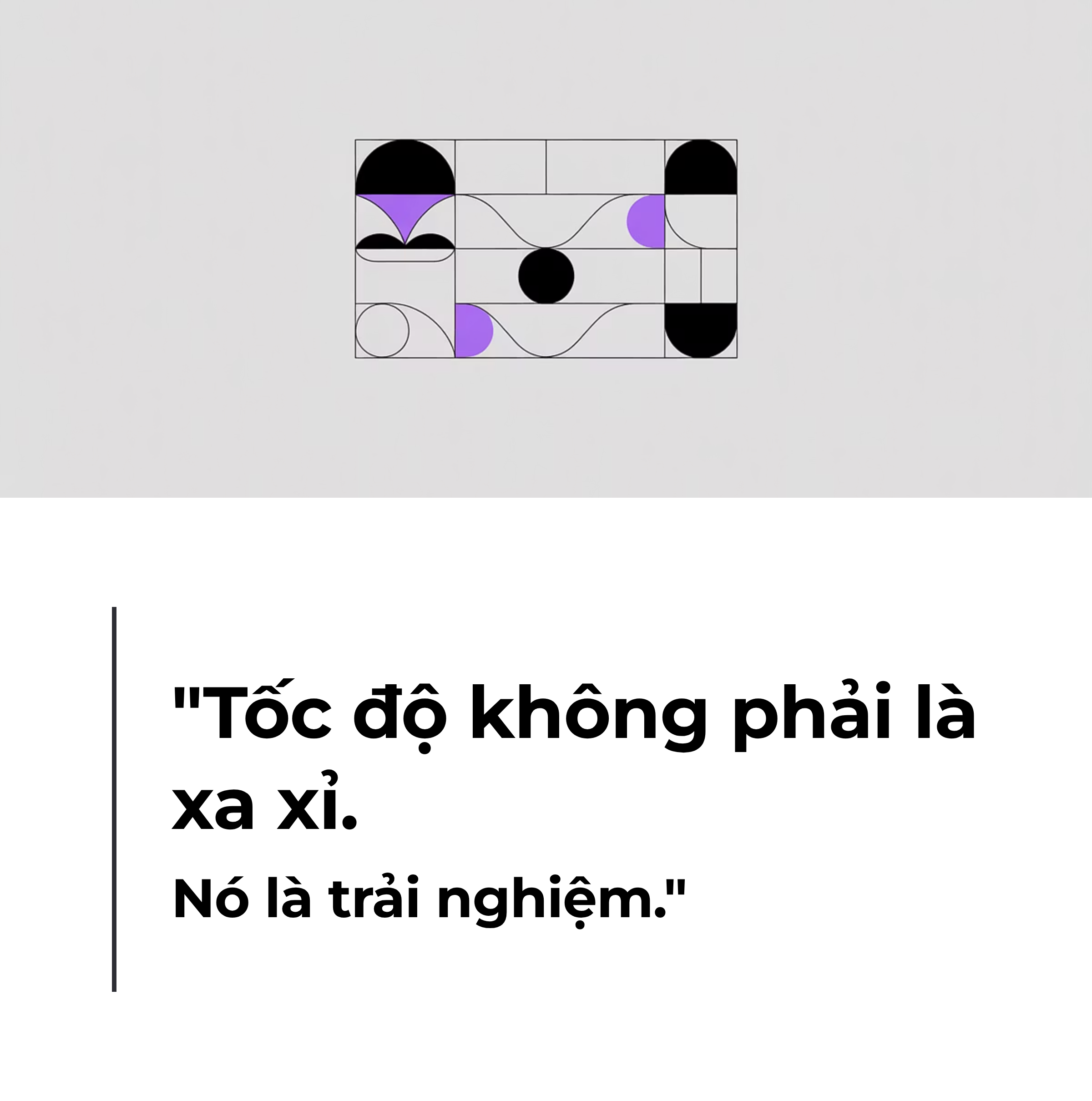 Tốc độ không phải là xa xỉ