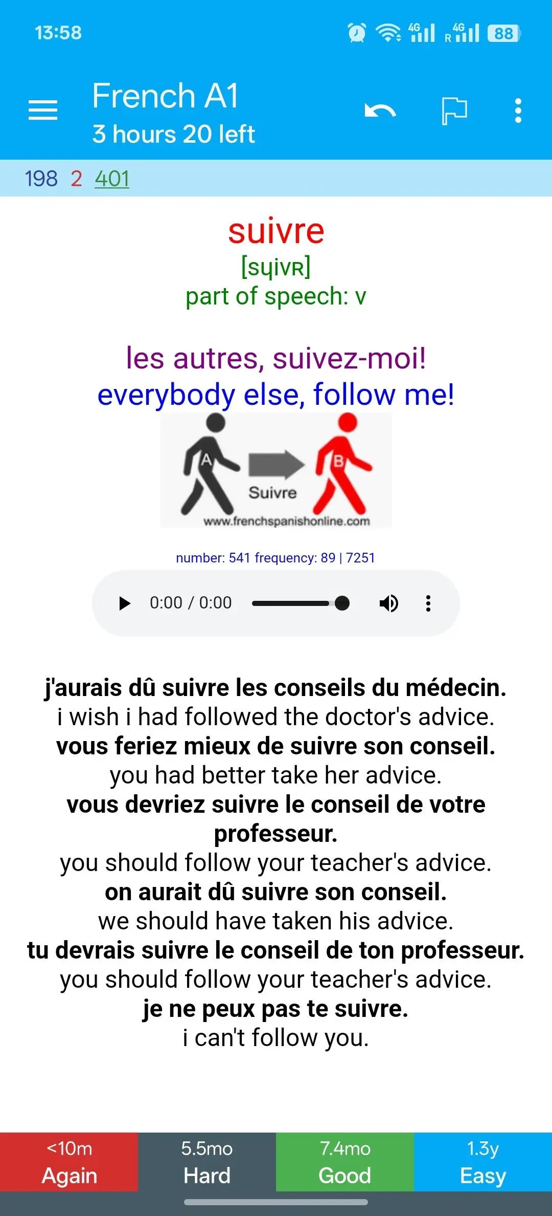 Ví dụ về các loại thẻ Anki khác nhau