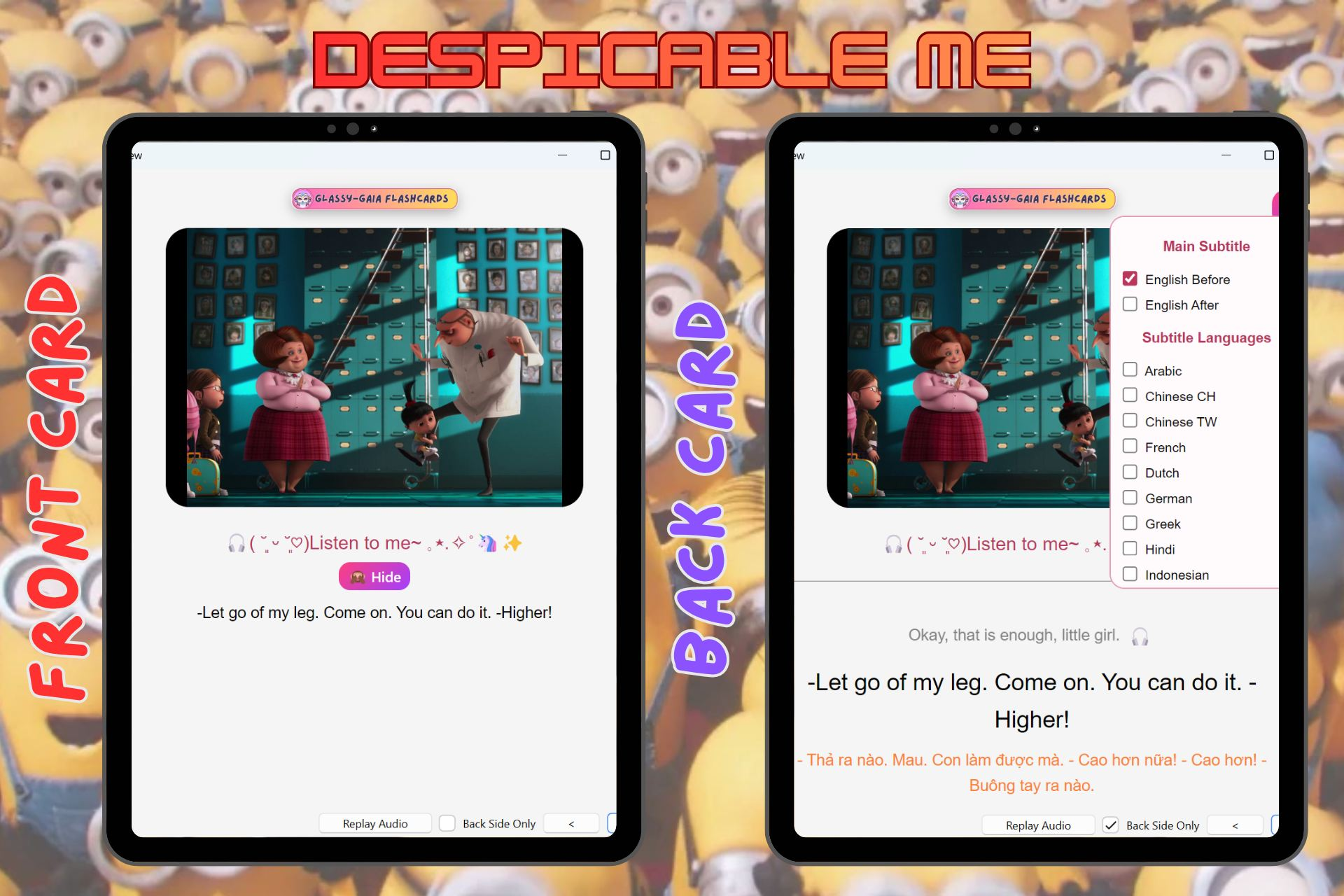 Preview 2 - Despicable Me Anki Deck