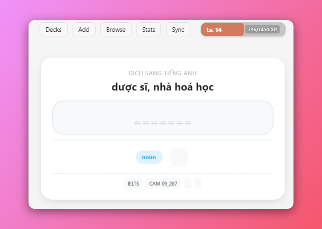 Từ Vựng IELTS Cambridge 9-20 Miễn Phí | 4965 Từ Cho Anki