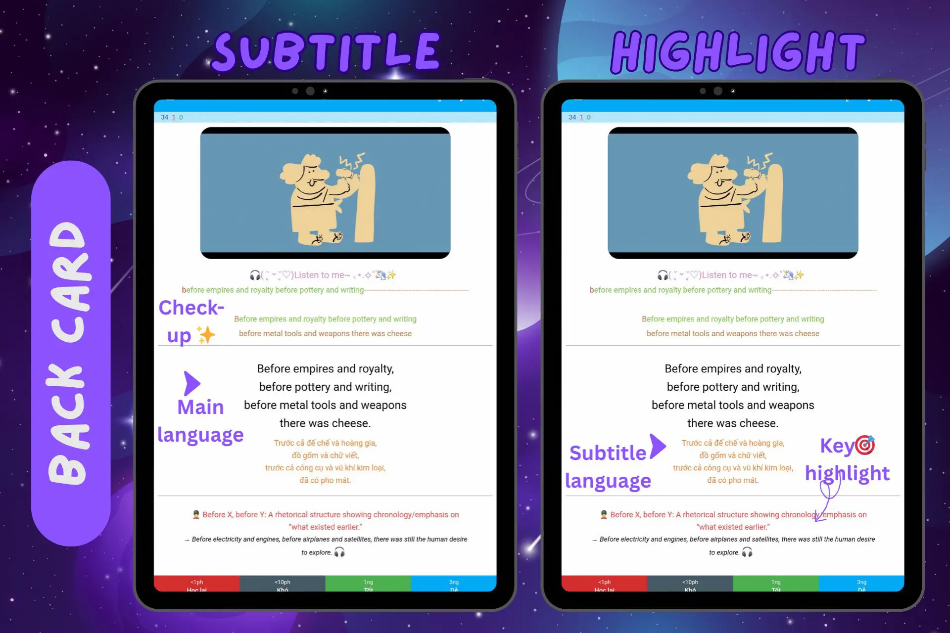 Ví dụ thẻ Anki học tiếng Anh qua TED-Ed