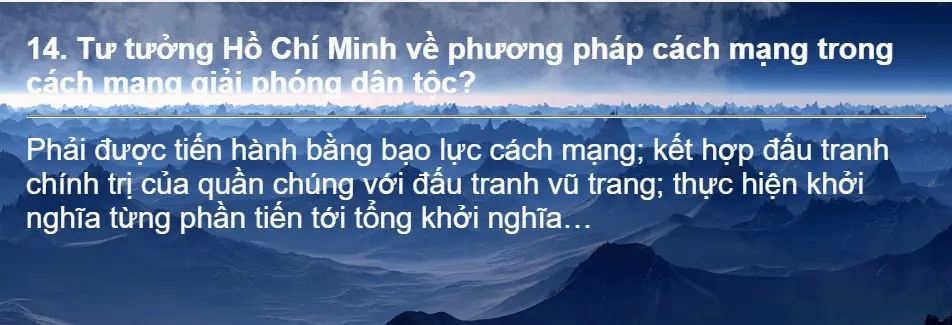 Ví dụ thẻ từ vựng triết học với khái niệm chính